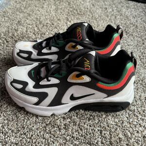 Nike Air Max 200 Rasta Boys Size 6Y Black Athletic Shoes Sneakers AT5627-100